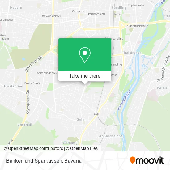 Карта Banken und Sparkassen