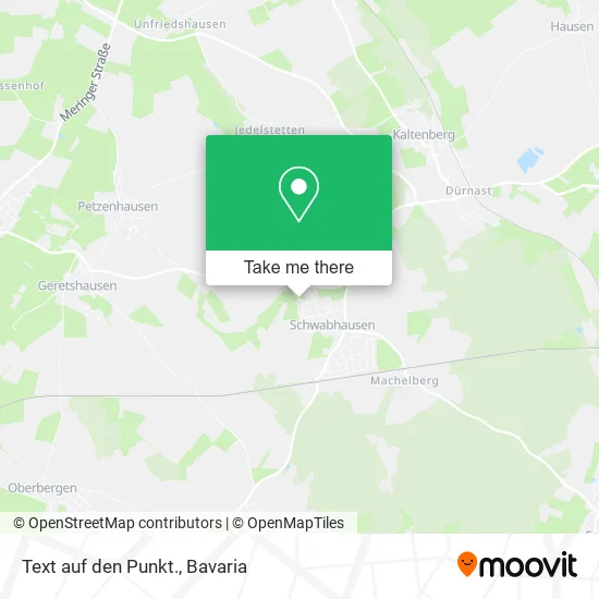 Карта Text auf den Punkt.