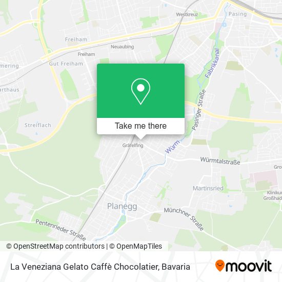 La Veneziana Gelato Caffè Chocolatier map