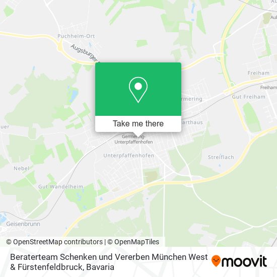 Beraterteam Schenken und Vererben München West & Fürstenfeldbruck map
