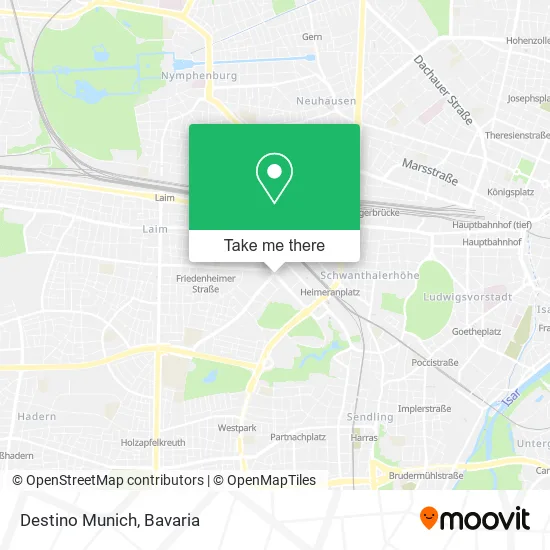Карта Destino Munich