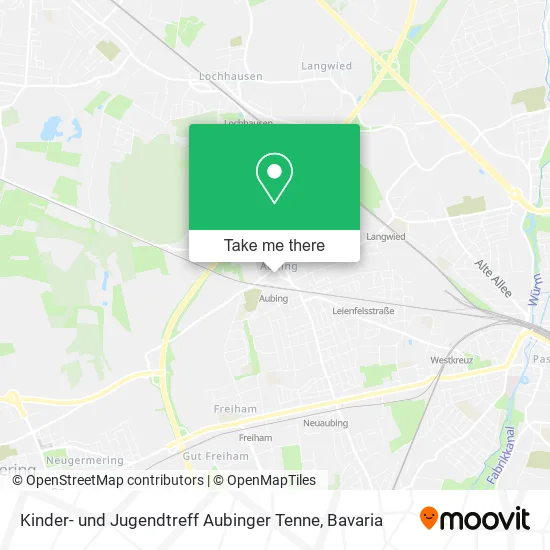 Карта Kinder- und Jugendtreff Aubinger Tenne