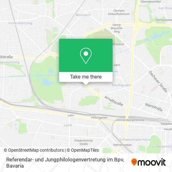 Карта Referendar- und Jungphilologenvertretung im Bpv