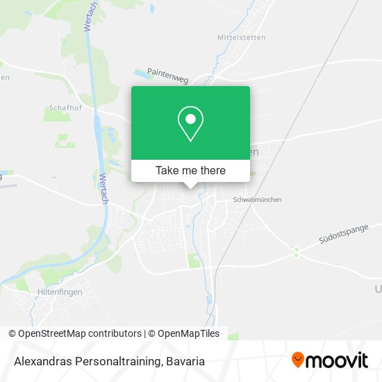 Alexandras Personaltraining map