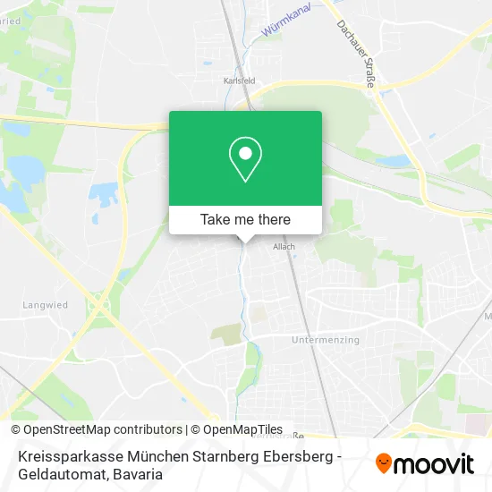 Карта Kreissparkasse München Starnberg Ebersberg - Geldautomat