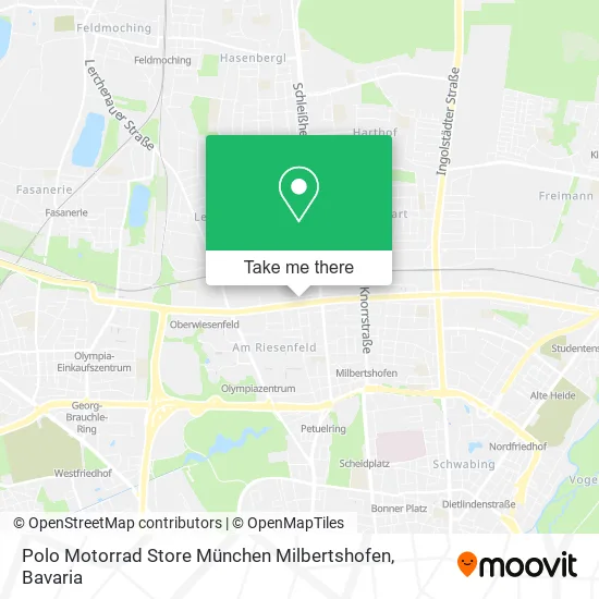 Карта Polo Motorrad Store München Milbertshofen