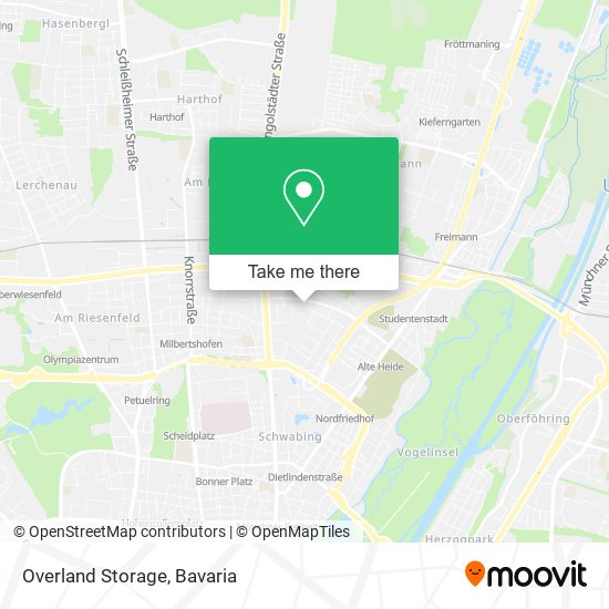 Overland Storage map