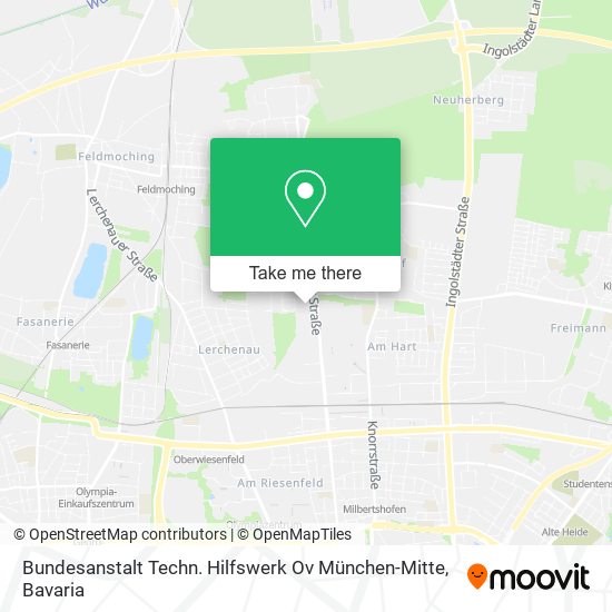 Bundesanstalt Techn. Hilfswerk Ov München-Mitte map