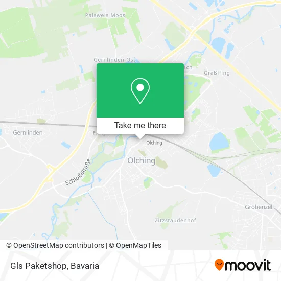 Gls Paketshop map