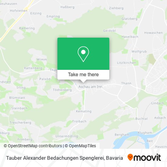 Tauber Alexander Bedachungen Spenglerei map