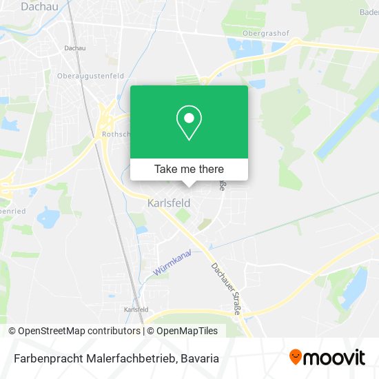 Farbenpracht Malerfachbetrieb map