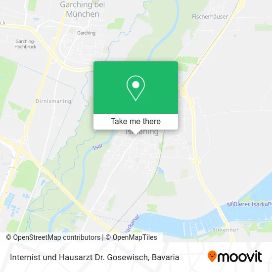 Карта Internist und Hausarzt Dr. Gosewisch