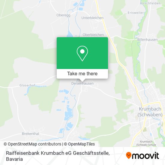 Raiffeisenbank Krumbach eG Geschäftsstelle map