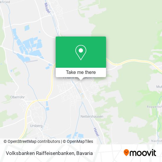 Volksbanken Raiffeisenbanken map
