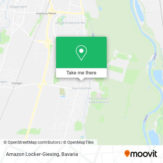 Amazon Locker-Giesing map