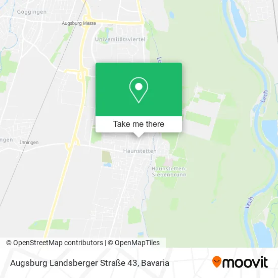 Карта Augsburg Landsberger Straße 43