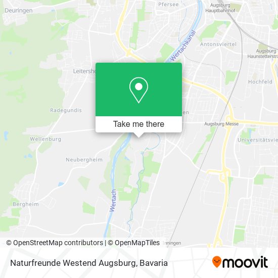 Naturfreunde Westend Augsburg map