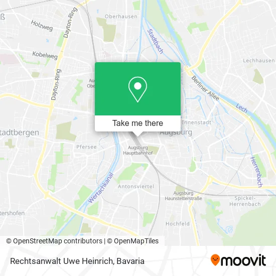 Карта Rechtsanwalt Uwe Heinrich