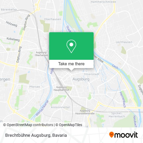 Brechtbühne Augsburg map