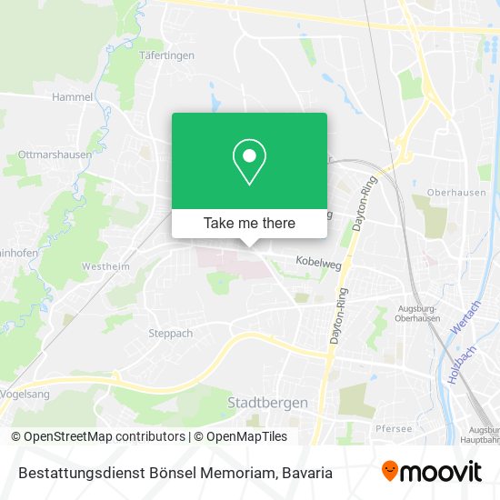 Bestattungsdienst Bönsel Memoriam map