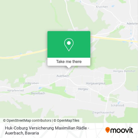Huk-Coburg Versicherung Maximilian Rädle - Auerbach map