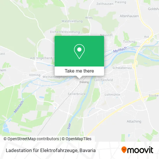 Карта Ladestation für Elektrofahrzeuge