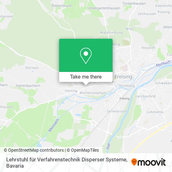 Lehrstuhl für Verfahrenstechnik Disperser Systeme map