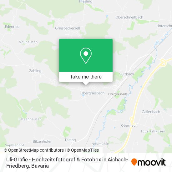 Uli-Grafie - Hochzeitsfotograf & Fotobox in Aichach-Friedberg map