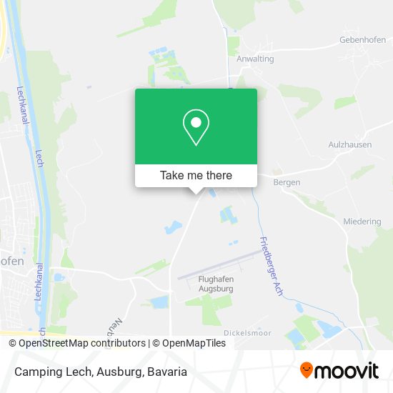 Camping Lech, Ausburg map