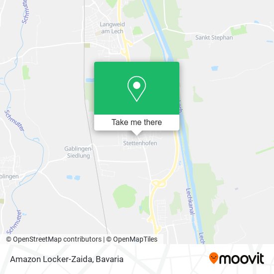 Amazon Locker-Zaida map