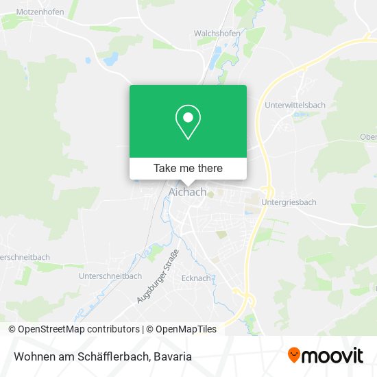 Wohnen am Schäfflerbach map