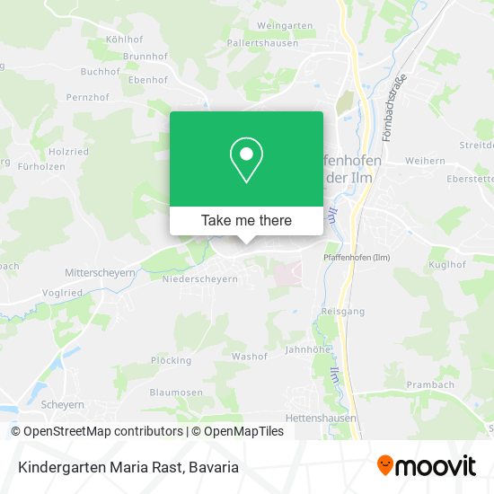 Kindergarten Maria Rast map