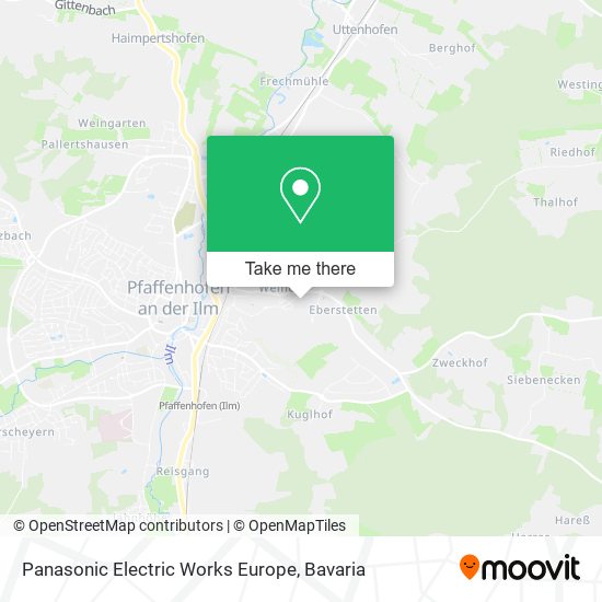 Panasonic Electric Works Europe map