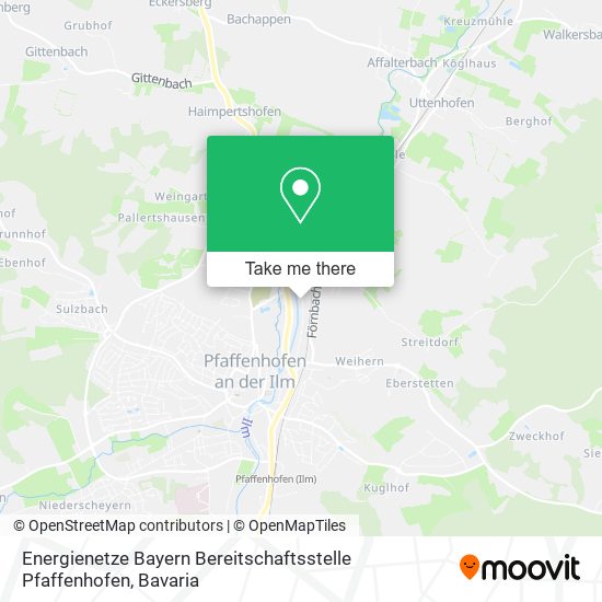 Energienetze Bayern Bereitschaftsstelle Pfaffenhofen map