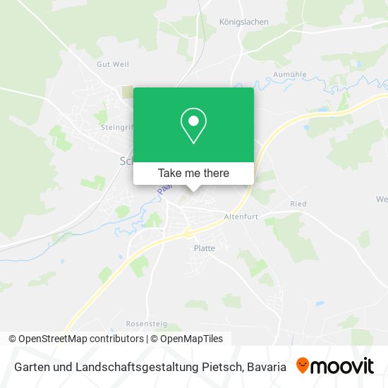 Garten und Landschaftsgestaltung Pietsch map