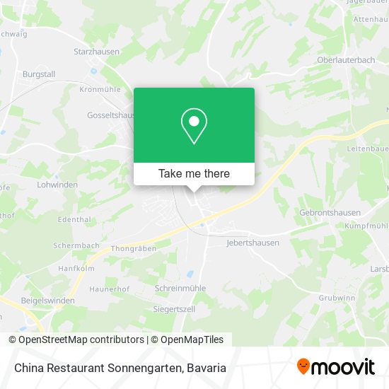 China Restaurant Sonnengarten map