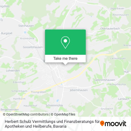 Herbert Schulz Vermittlungs und Finanzberatungs für Apotheken und Heilberufe map