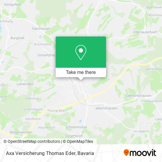 Карта Axa Versicherung Thomas Eder