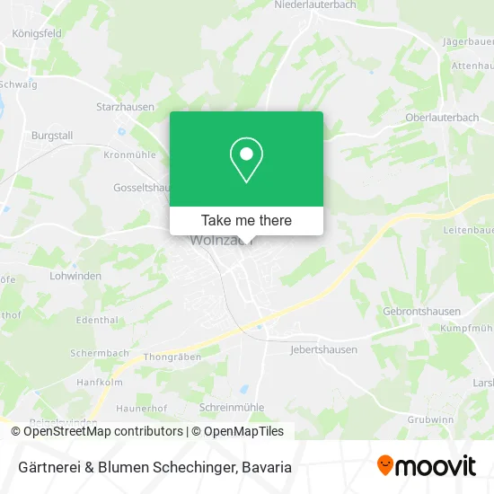 Карта Gärtnerei & Blumen Schechinger