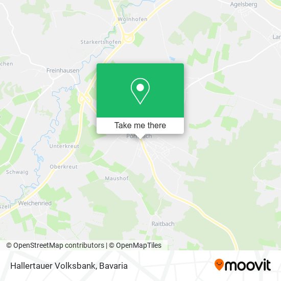 Hallertauer Volksbank map