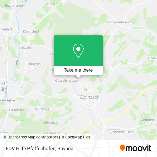 Карта EDV Hilfe Pfaffenhofen