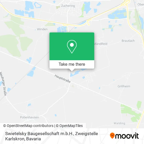 Карта Swietelsky Baugesellschaft m.b.H., Zweigstelle Karlskron