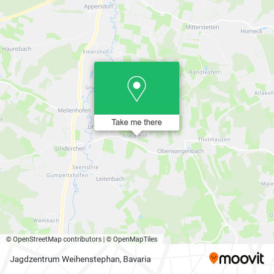 Jagdzentrum Weihenstephan map