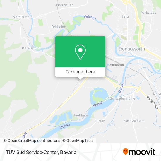 TÜV Süd Service-Center map