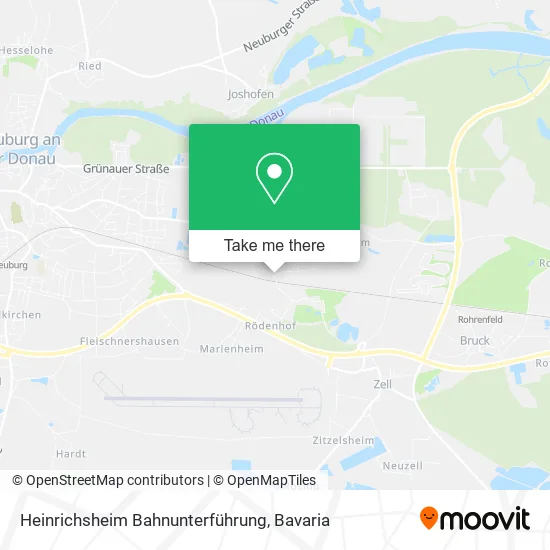 Карта Heinrichsheim Bahnunterführung