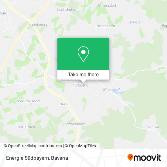 Energie Südbayern map