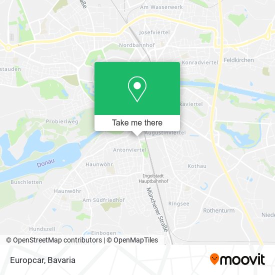 Europcar map