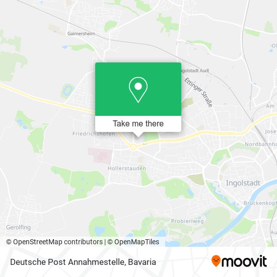 Deutsche Post Annahmestelle map