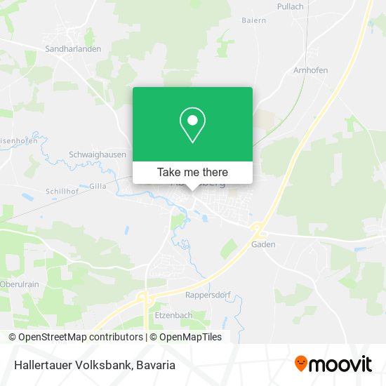 Hallertauer Volksbank map