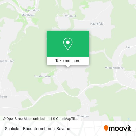 Schlicker Bauunternehmen map